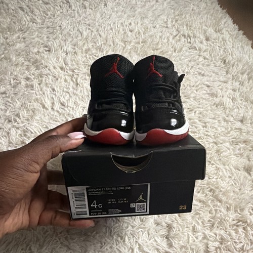 Air jordan retro low bred - 11, 'bred'
